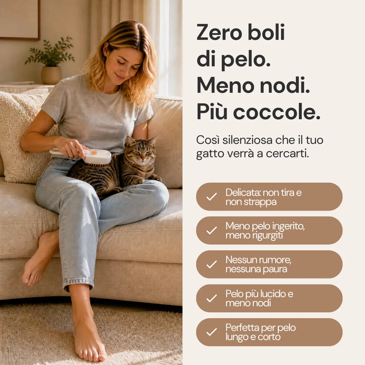 MistyPaws™ | Spazzola a Vapore Delicato