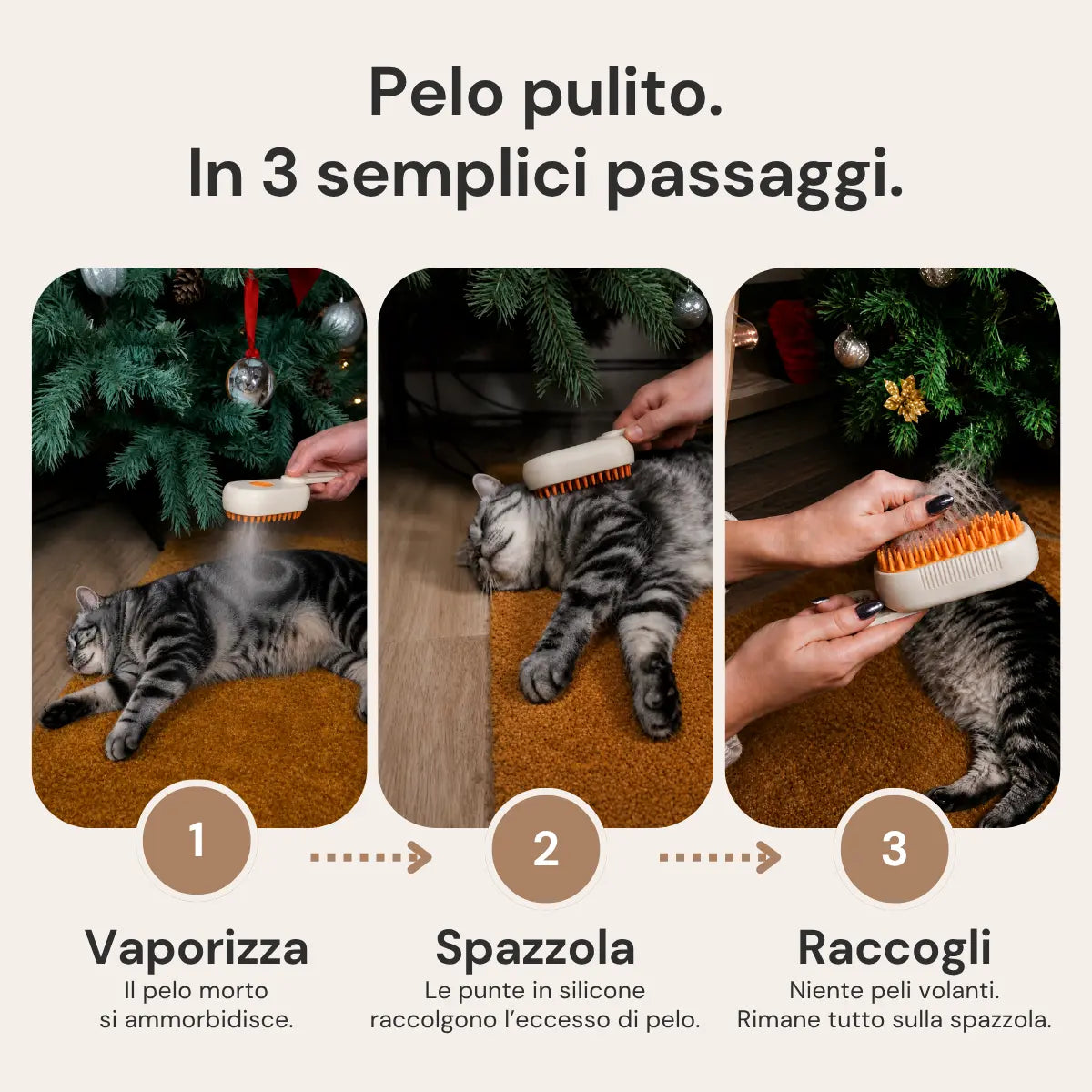 MistyPaws™ | Spazzola a Vapore Delicato