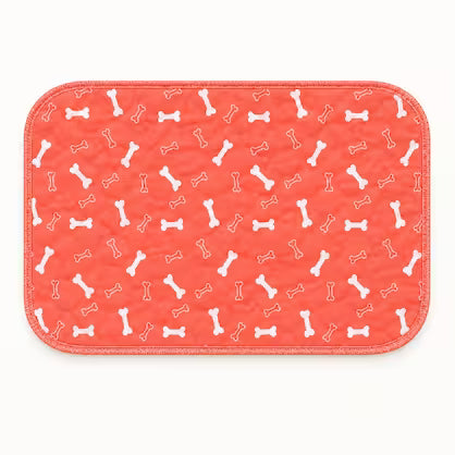 Traversina lavabile Animood rossa per cani, tappetino igienico assorbente e antiscivolo